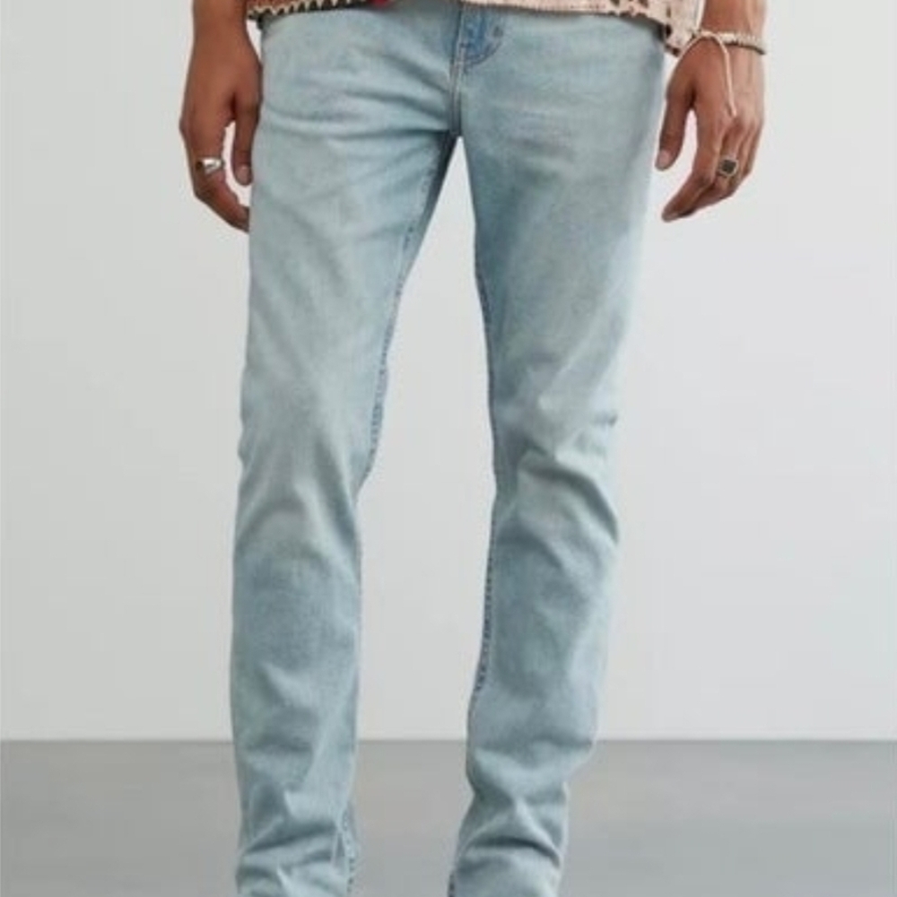 BDG Urban Outfitters Men's Bleached Skinny Stretch Denim Jeans Size 30x30